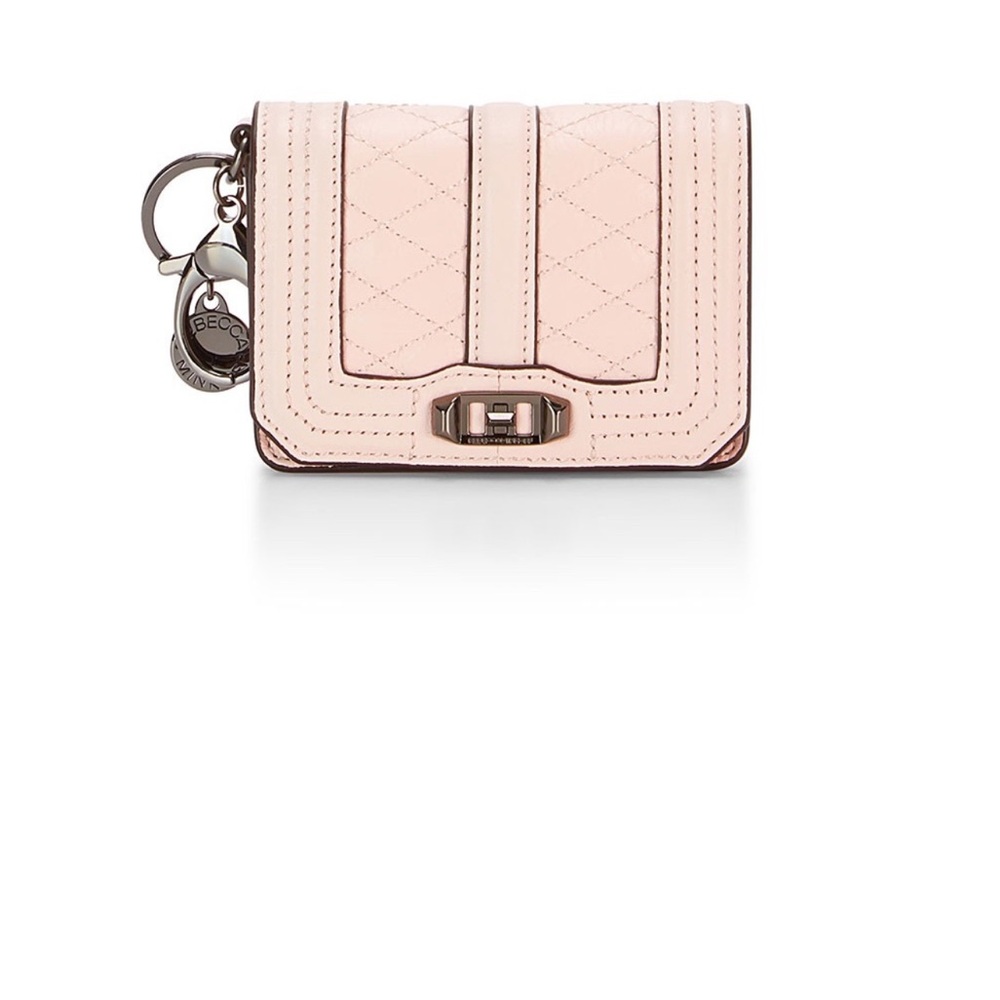 NEW Rebecca Minkoff Bag Love Crossbody Key Fob Coin Purse Mini Credit Card Pouch